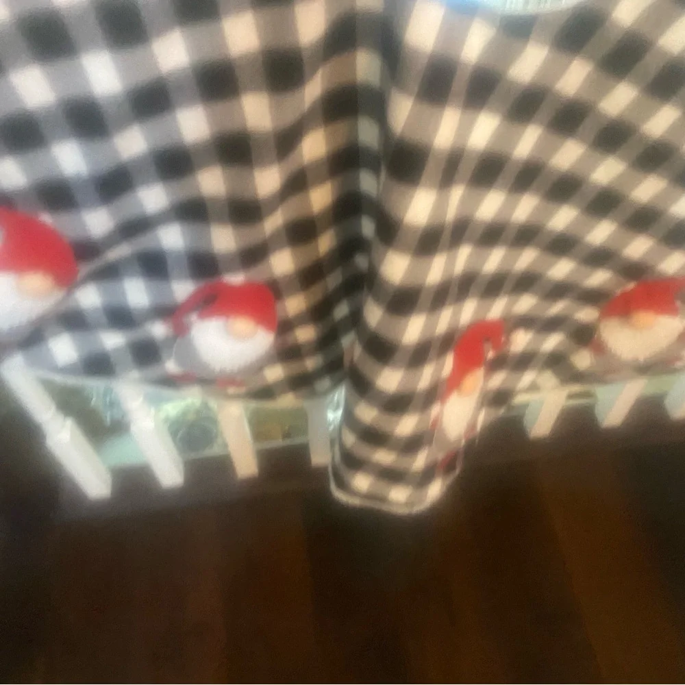 Christmas tree skirt and table runner